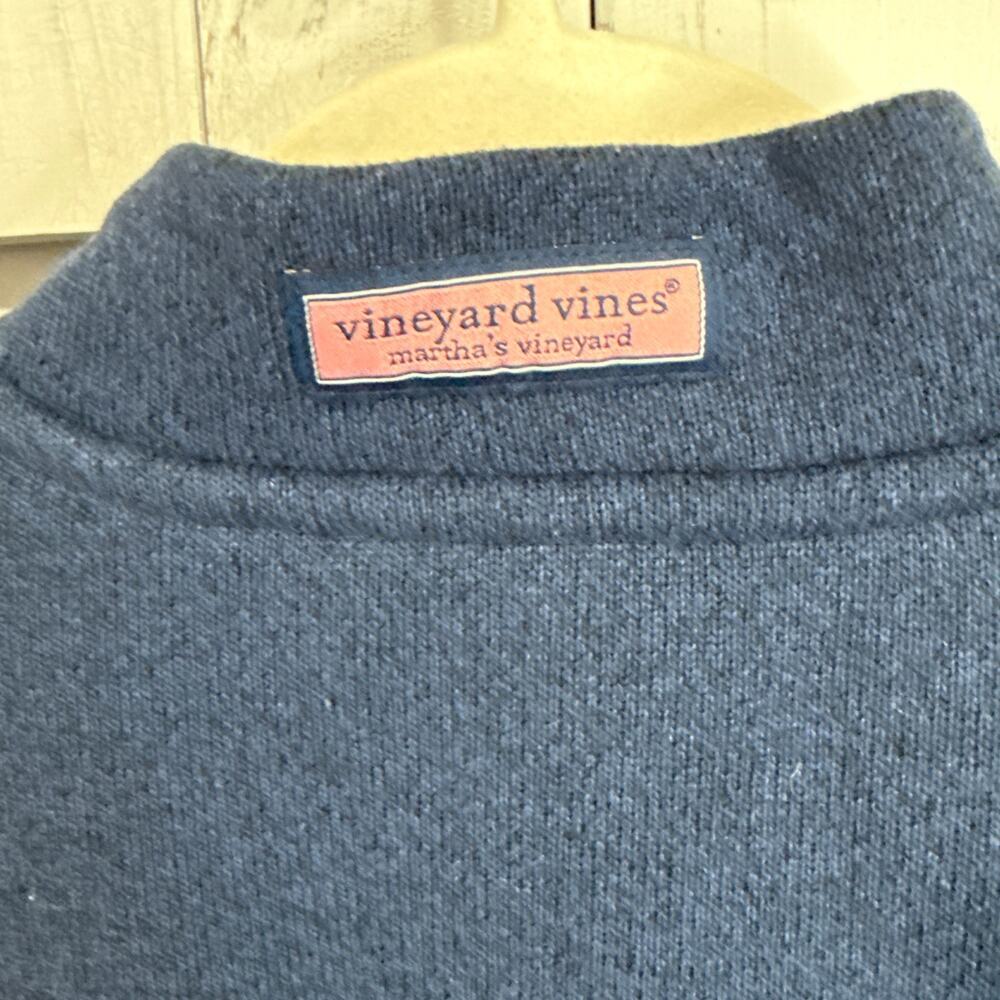 Vineyard Vines Sweater Fleece Shep Shirt Deep Bay Men’s XL - Picture 5 of 7